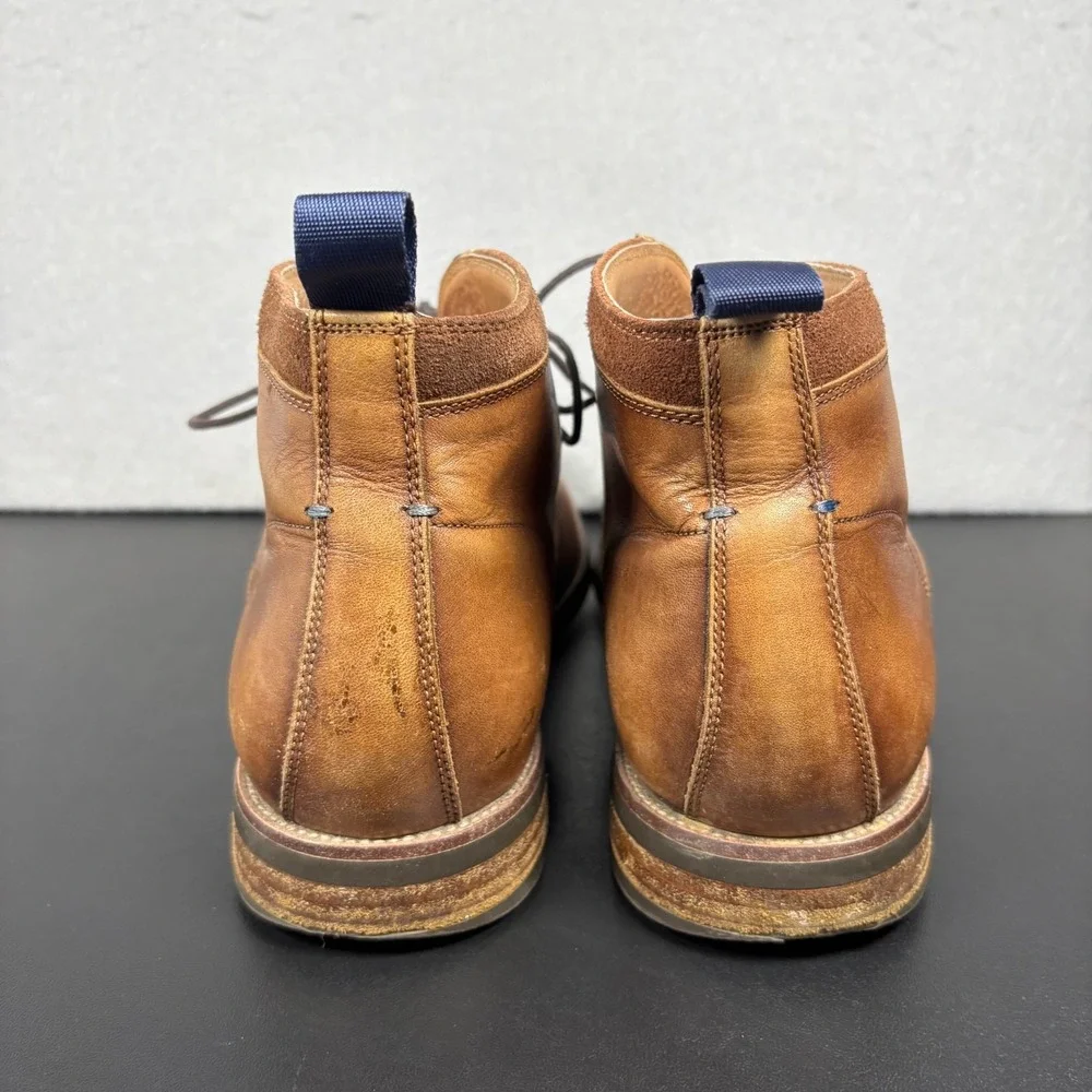 Florsheim Comfortech Mens Brown Leather Chukka Boots Size 9M 11936-221